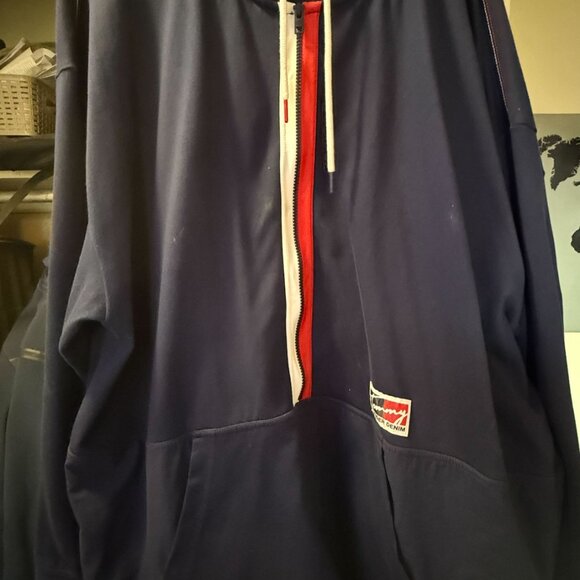 Tommy Hilfiger Men’s Pullover Hoodie – Size 3XL – Navy Blue - Picture 2 of 4